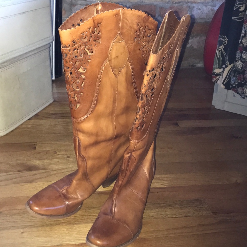 Tan Leather boots